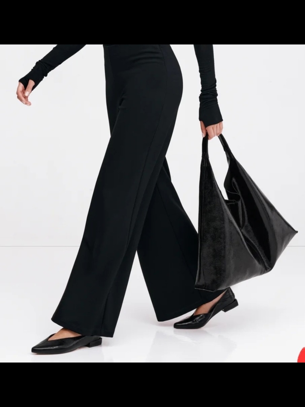 Black Patent Leather Hobo Bag - Classic Everyday Shoulder Bag By MARCELLA LUX - Picture 2 of 4